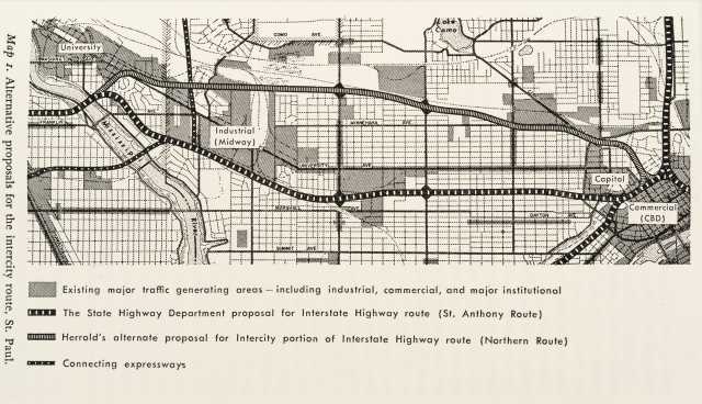 Map Of The Interstate 94 Corridor MNopedia   Book HT 168 M5 A8 1965 Page 47 